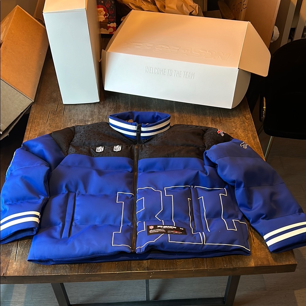 NFL Buffalo Bills Off Season Blue and Black Jacket